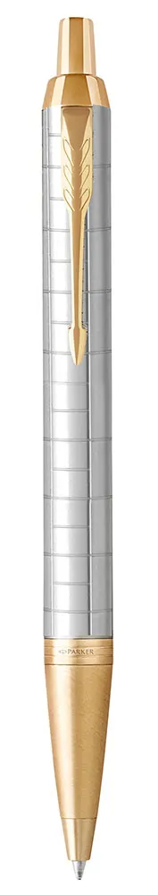 Ручка шариковая (Parker) IM Premium K318 (Pearl GT, M, Синие чернила)