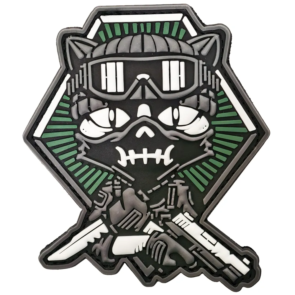 Нашивка (ZLO) Котик с пистолетом и ножом