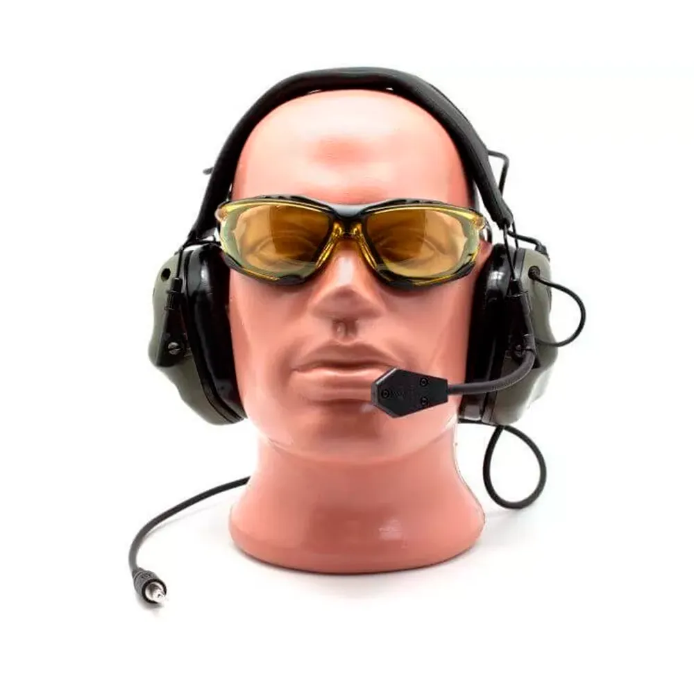 Активные наушники (EARMOR) ME5-GN Military Edition (22-82 дБ, микрофон, разьем для тангеты, Олива)2