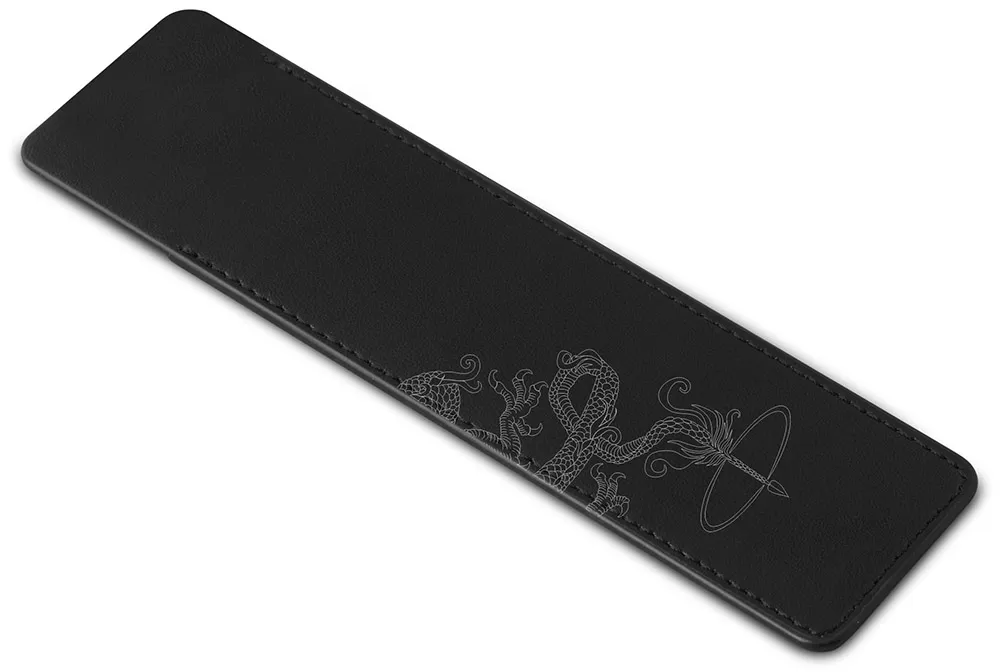 Чехол (Parker) Dragon Special Edition (Матово-черный, Кожа, Замша, Серебряное тиснение)_2