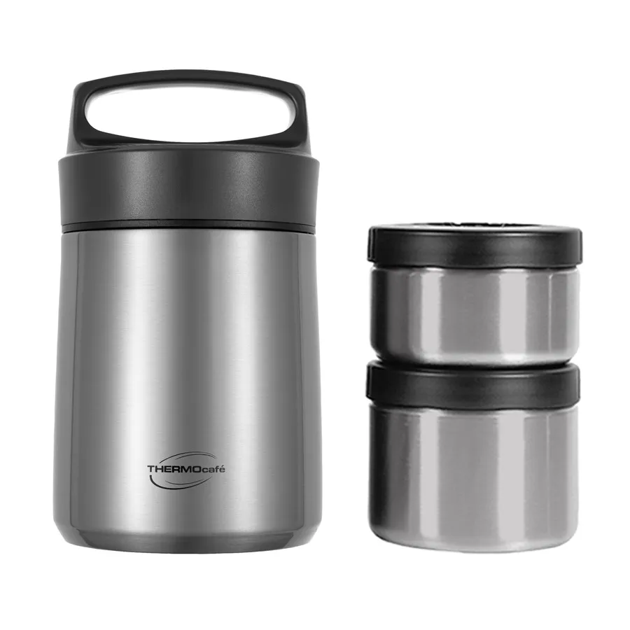 Термоконтейнер (Thermocafe) TCLB-1480SY (1,48 л, ТеплоХолод 1224, 2 бокса, Сталь, 1,3 кг)