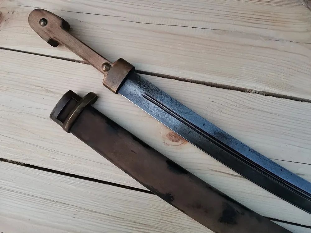 Бебут (Седов) Донской (Латунь, Кожа, Дерево, Иск. старение)_2