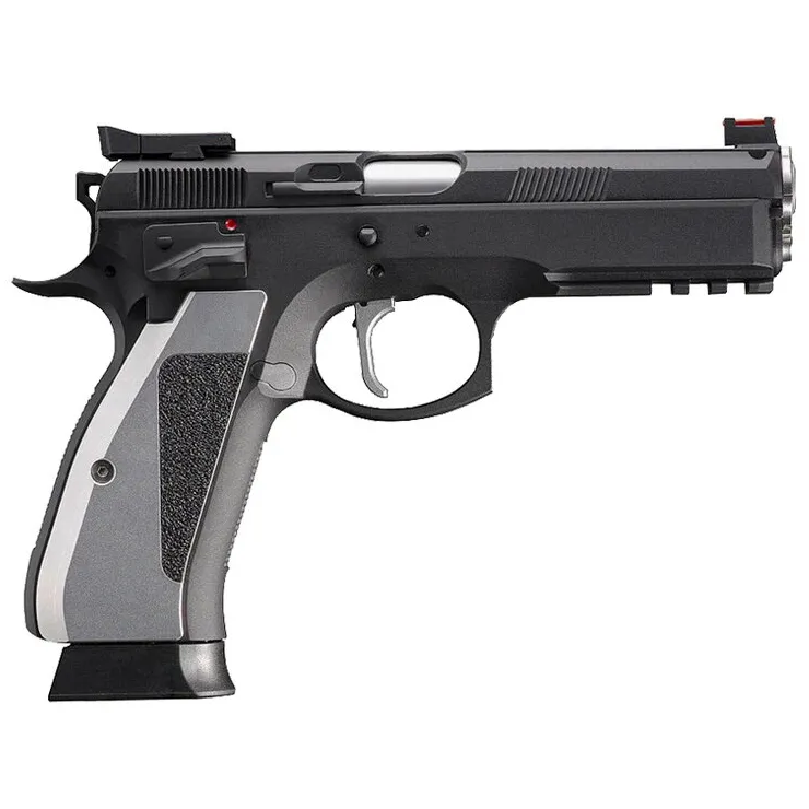 Пистолет (KJW) CZ 75 SP-01 SHADOW ACCU (Greengas, Blowback, ЧерныйБелый)_2