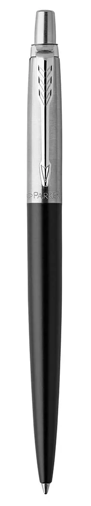 Ручка шариковая (Parker) Jotter Essential (Satin Black CT, M, Синие чернила)