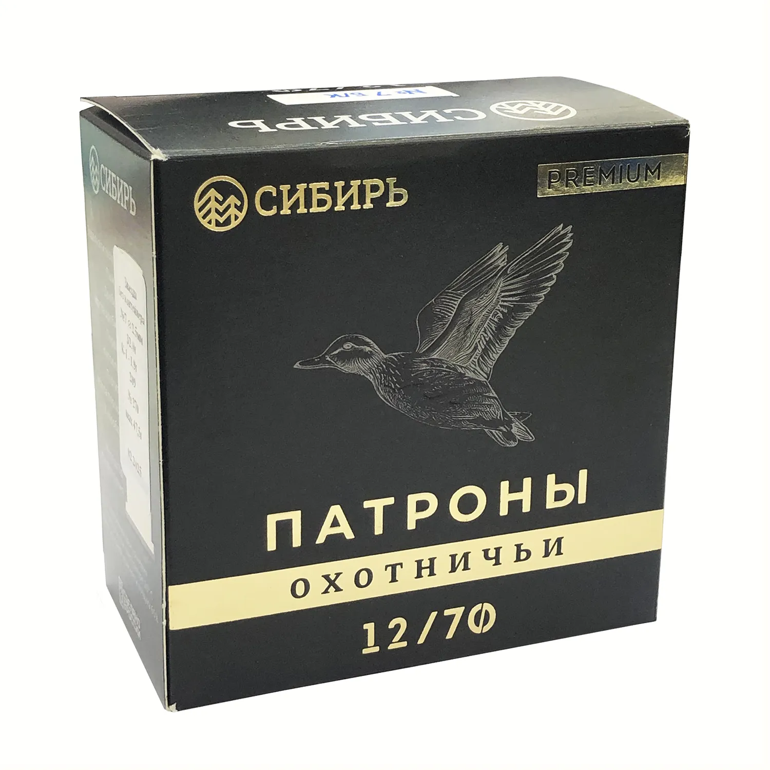 Патрон 12x70 (Сибирь) PREMIUM Дробь № 0, 34 гр., (CX-2000, пачка 25 шт.)