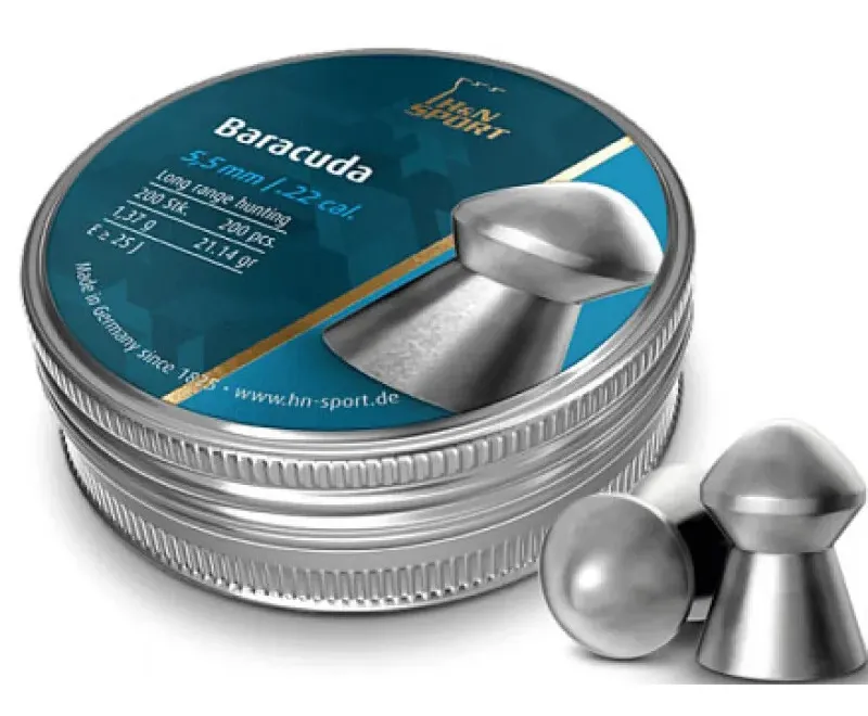 Пули (H&N) Baracuda 5.5 мм (1.37 г., 200 шт.) - 2