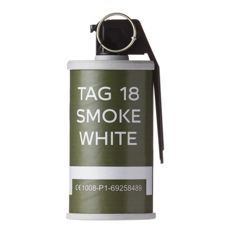 Граната учебная дымовая (TAG) TAG-18 White (M-18, Белый дым, 45 сек)