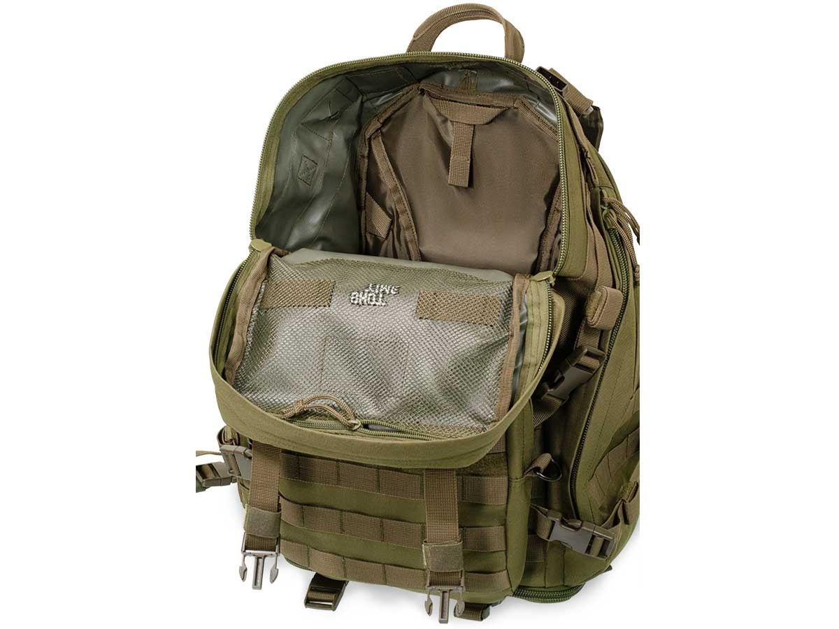 Рюкзак (ShotTime) тактический Tactical (Molle, 45 л, Полиэстер 600D, 60х29х23 см, Олива)6