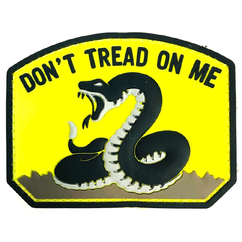 Нашивка Don't Tread on Me змея (ПВХ_PVC, Желтый)