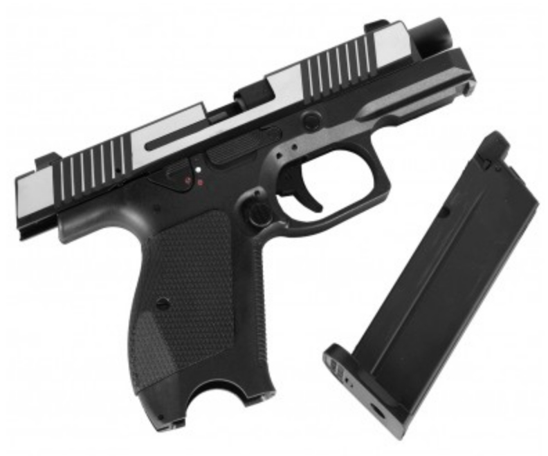 Пистолет (KIZUNA WORKS) ПЛ-15К (Chrome-Black, Greengas, BlowBack)_4
