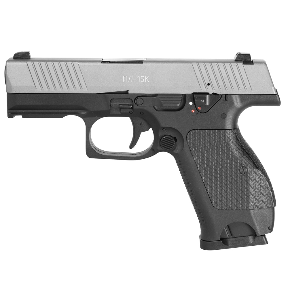 Пистолет (KIZUNA WORKS) ПЛ-15К (Metallic Cerakote Gray, Greengas, BlowBack)