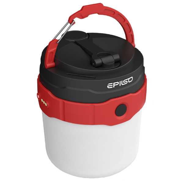 Фонарь (Epilso) EPF-405 кемпинг (500 люмен, 2000 mAh, динамо, Power bank, Солн. панель, Белый)