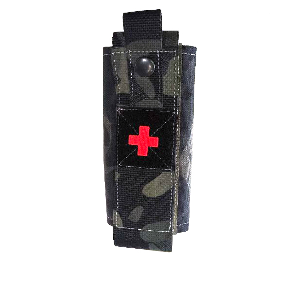 Подсумок (12KA) под турникетный жгут Скат (Molle, Black Multicam)