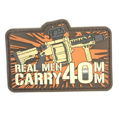 Нашивка Real Men Carry 40 mm (ПВХ_PVC)