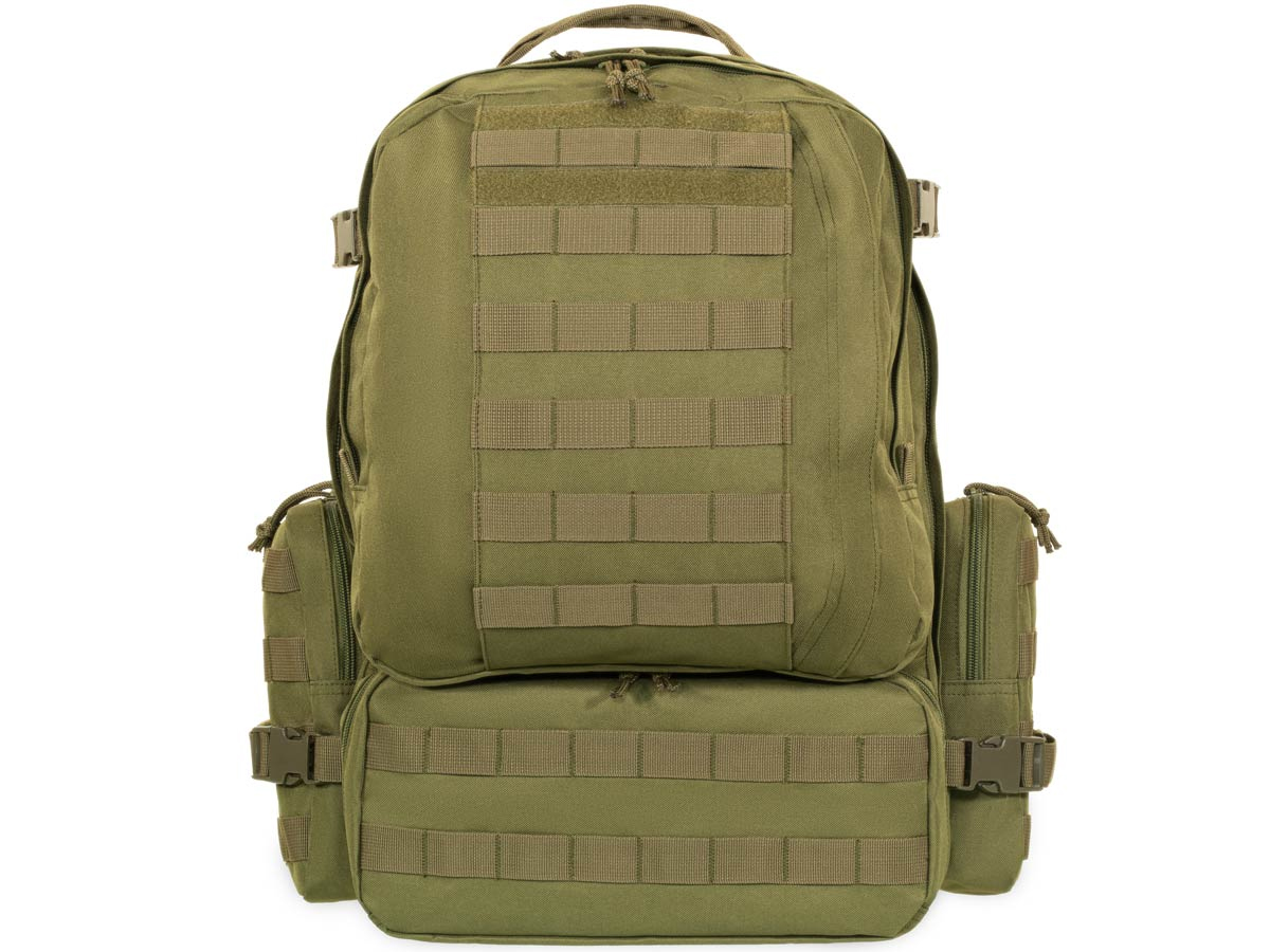 Рюкзак (ShotTime) тактический Tactical (Molle, 50 л, Полиэстер 600D, 55х32х30 см, Олива)3
