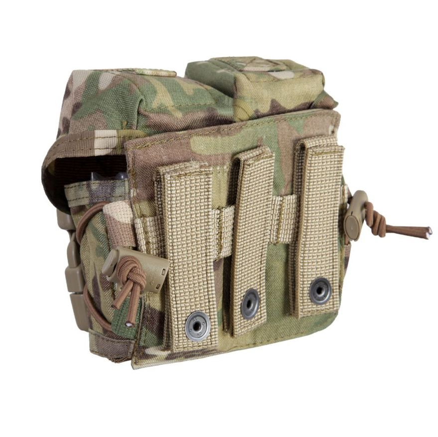 Подсумок (Ana Tactical) Гранатный двойной (Molle, Подвижный клапанн, Фастекс, Multicam)_2