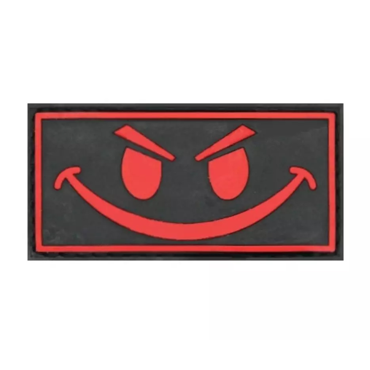 Нашивка Smile (КрасныйЧёрный, ПВХPVC, 80х35) улыбка