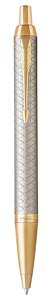 Ручка шариковая (Parker) IM Premium Warm (Silver (grey) GT, M, Синие чернила)