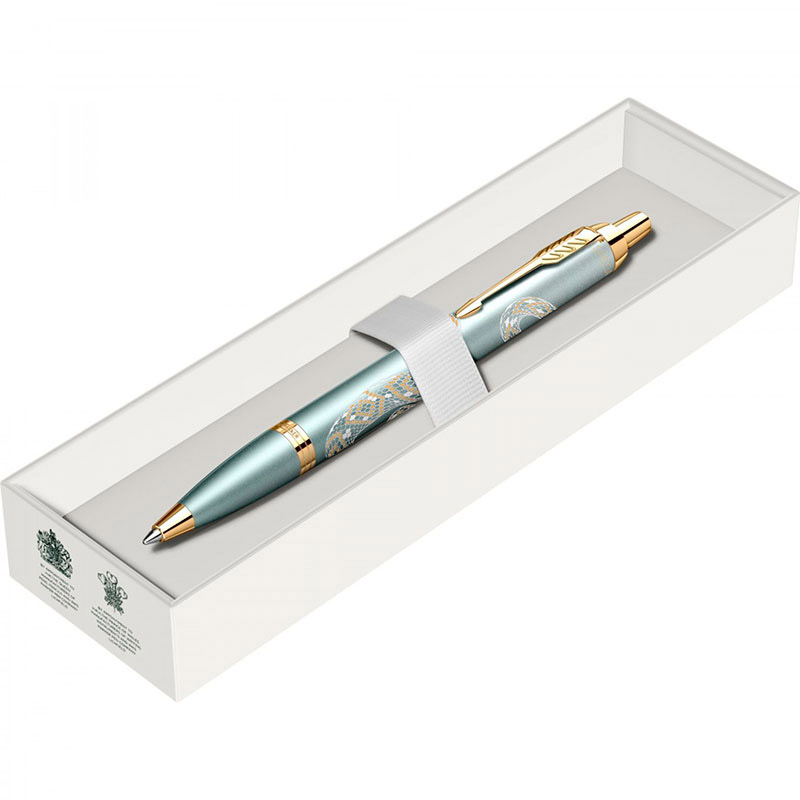 Ручка шариковая (Parker) IM Snake Special Edition (Green Gradient GT, M, Синие чернила)_4