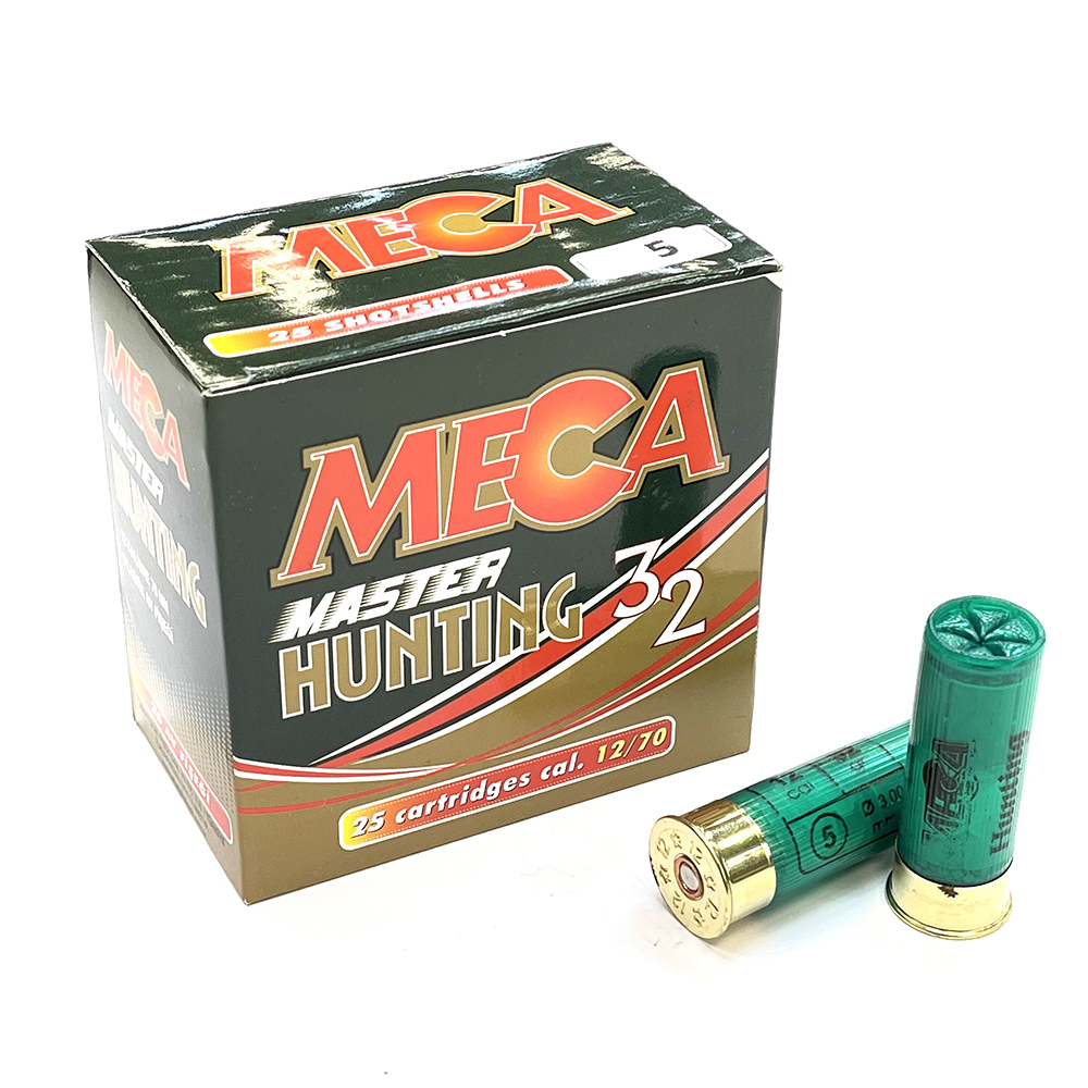 Патрон 12x70 (Meca) Дробь № 5, 32 гр. (пачка 25 шт.)