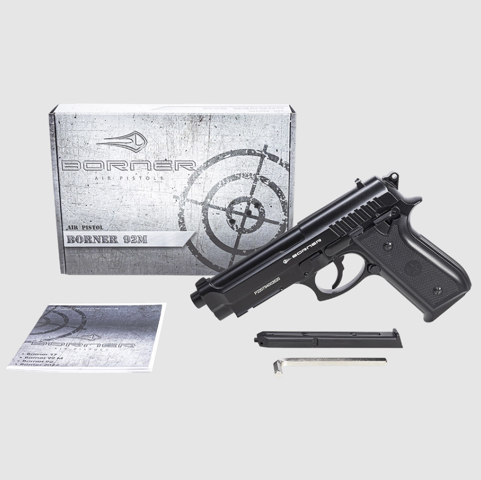 Пневматический пистолет (Borner) 92M (Beretta, 4.5мм)_4