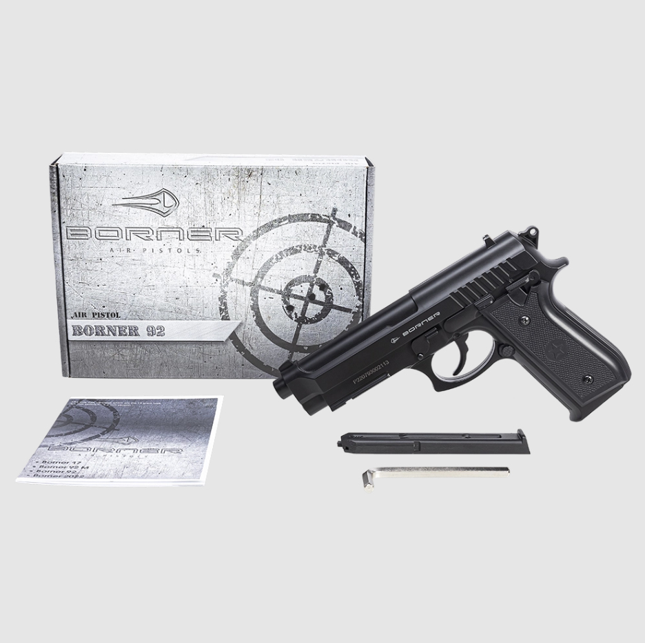 Пневматический пистолет (Borner) 92 (Beretta, 4.5мм)_4