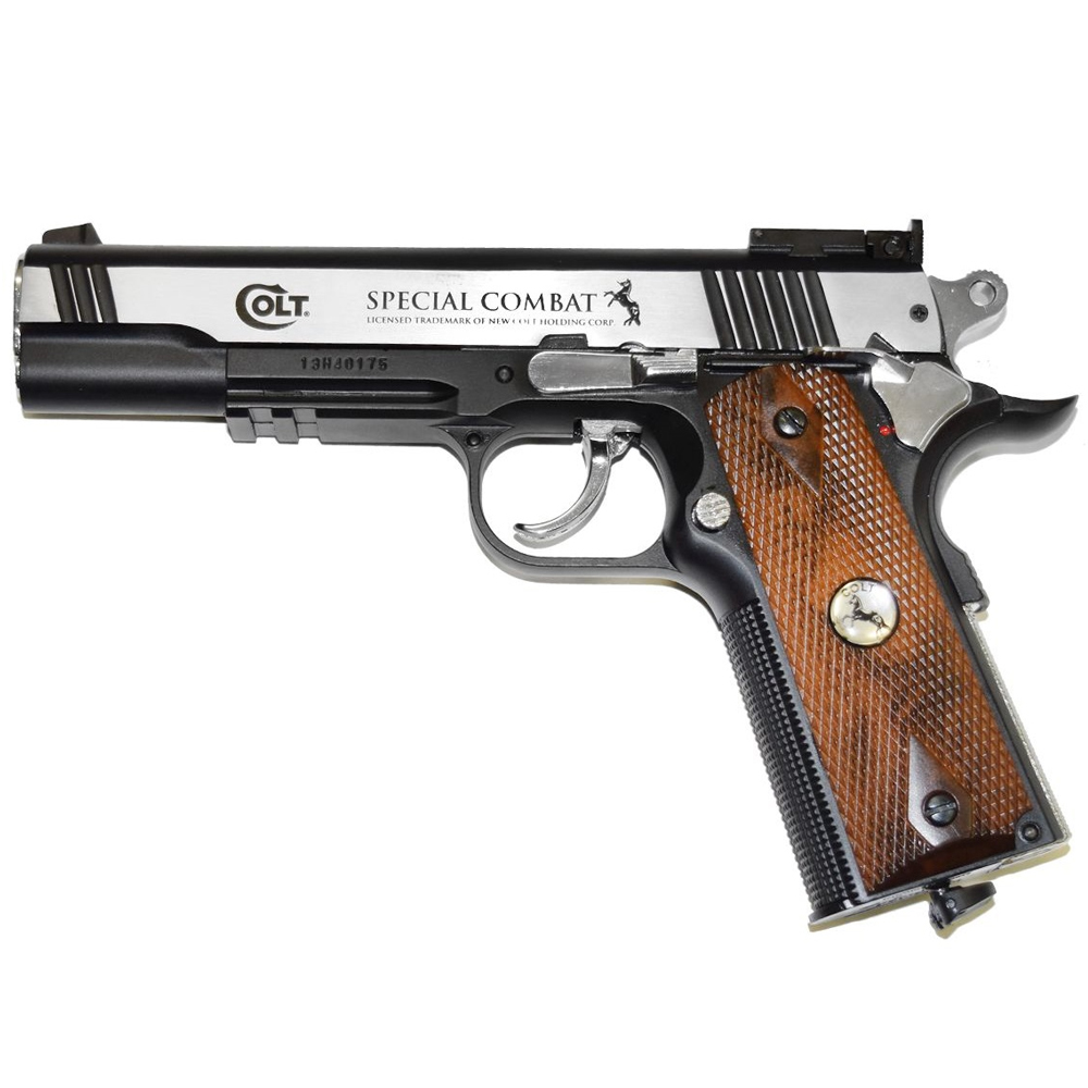 Пневматический пистолет (Umarex) Colt Special Combat никель (4,5мм, BlowBack)