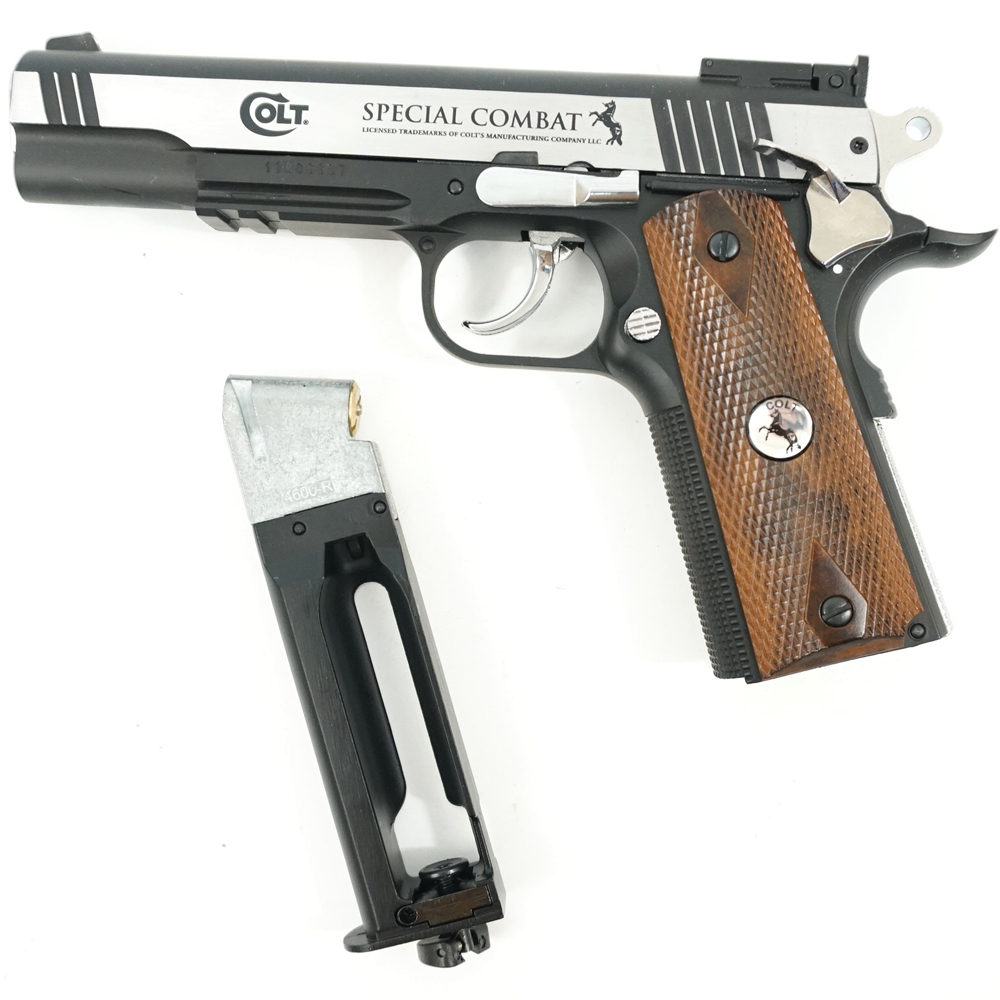 Пневматический пистолет (Umarex) Colt Special Combat никель (4,5мм, BlowBack) 4