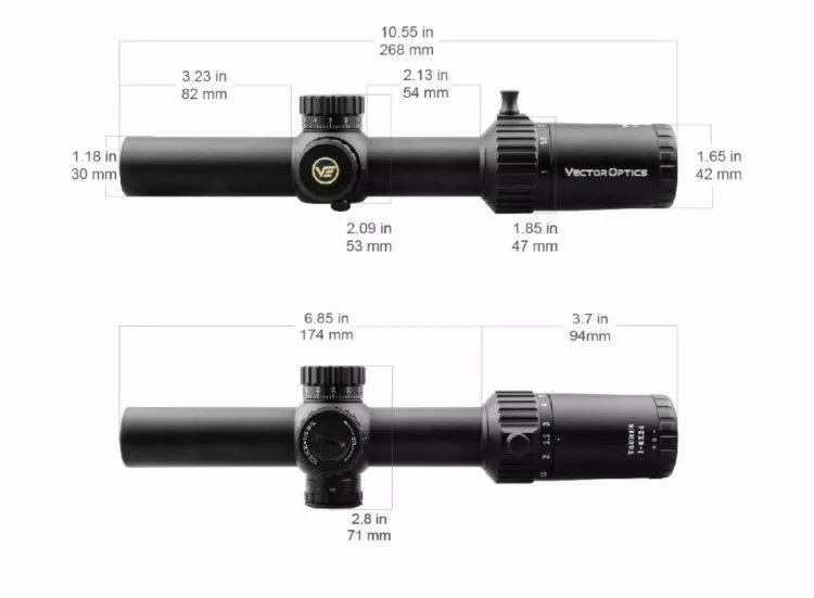 Прицел оптический (Vector Optics) TAURUS 1-6х24_3