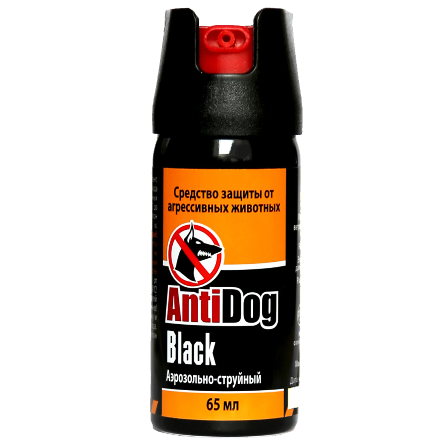 Газовый баллончик (Техкрим) AntiDog Black (Струйно-аэрозольный, 65мл)