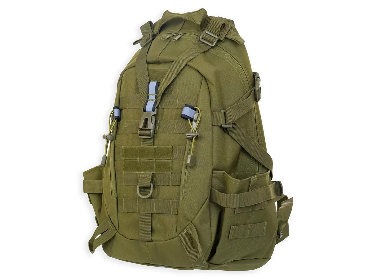Рюкзак (ShotTime) городской Basic (Molle, 25 л, Полиэстер 900D, 51х31х15 см, Олива)