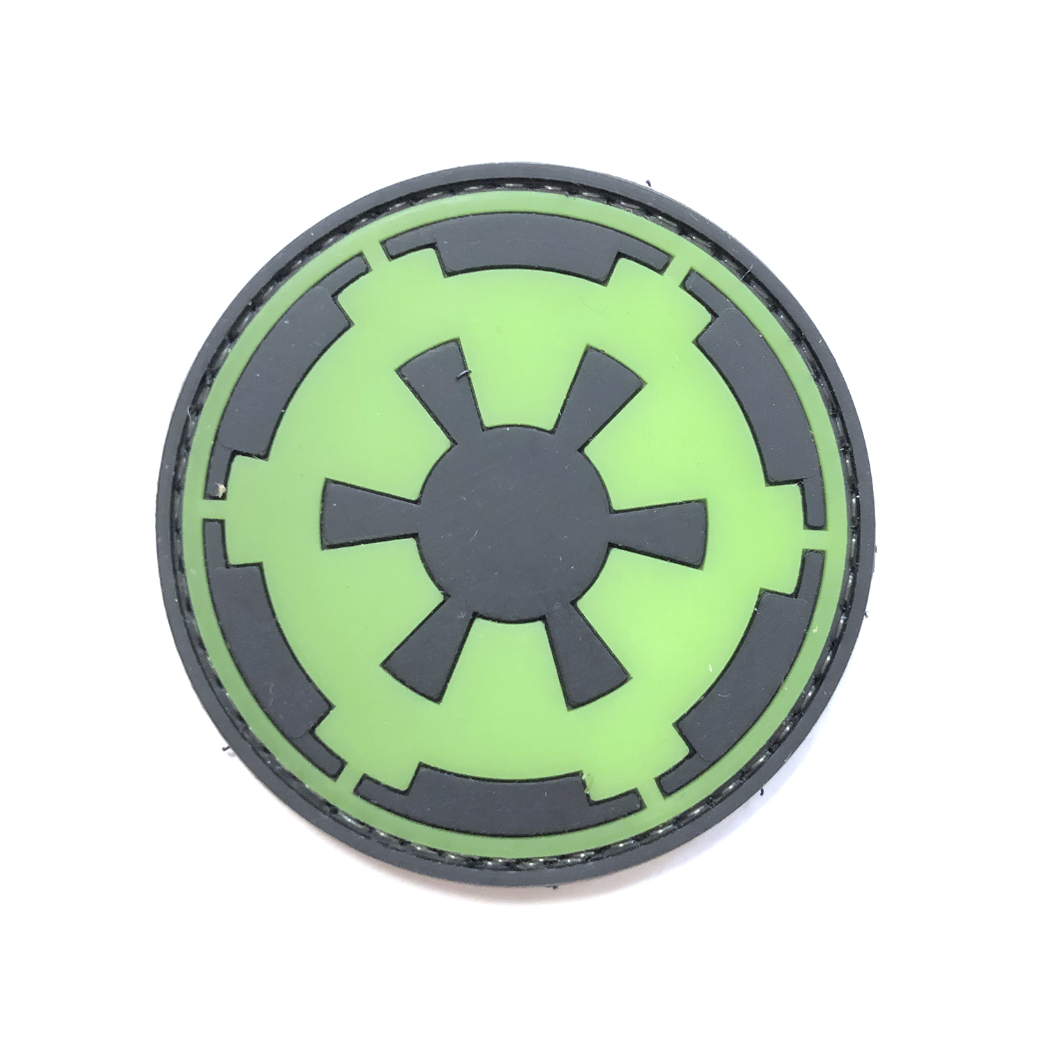 Нашивка Stars Wars Империя (ПВХPVC, Светонакапливающая на черном)