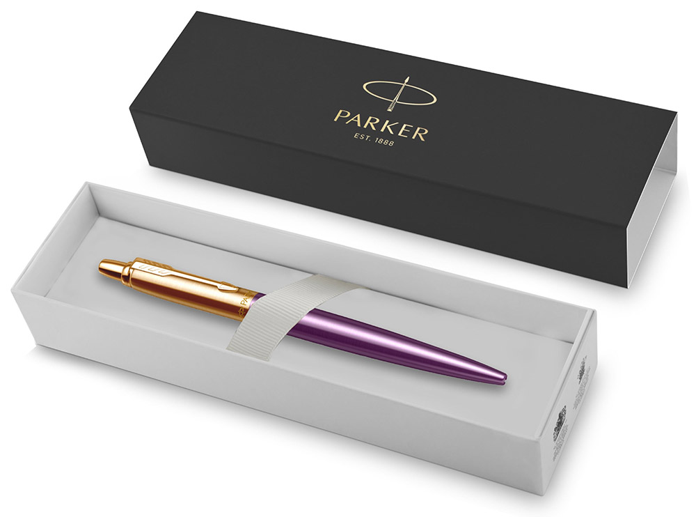 Ручка шариковая (Parker) Jotter 70th Anniversary (Violet GT, M, Синие чернила)_2