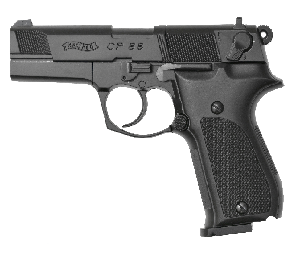 Пневматический пистолет (Umarex) Walther СР 88 (4,5мм, Черный)