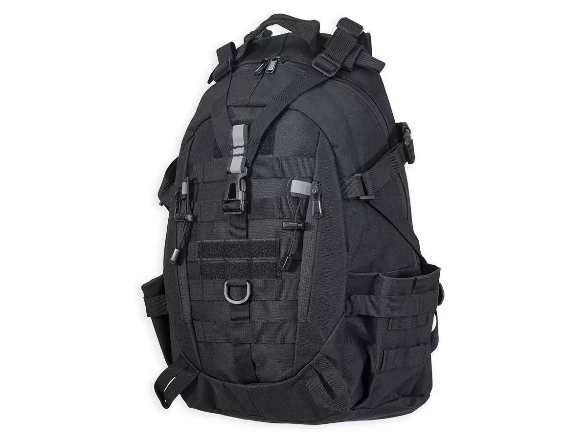 Рюкзак (ShotTime) городской Basic (Molle, 25 л, Полиэстер 900D, 51х31х15 см, Черный)
