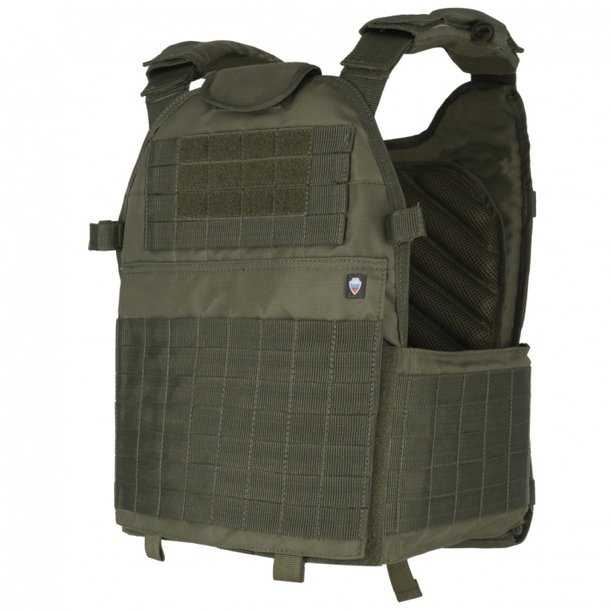 Бронежилет (НПО СМ) Модуль Монолит (Размер 1, Комплект бронепластин 2 шт. сталь БР4, Олива Б.У.Комиссия) 1