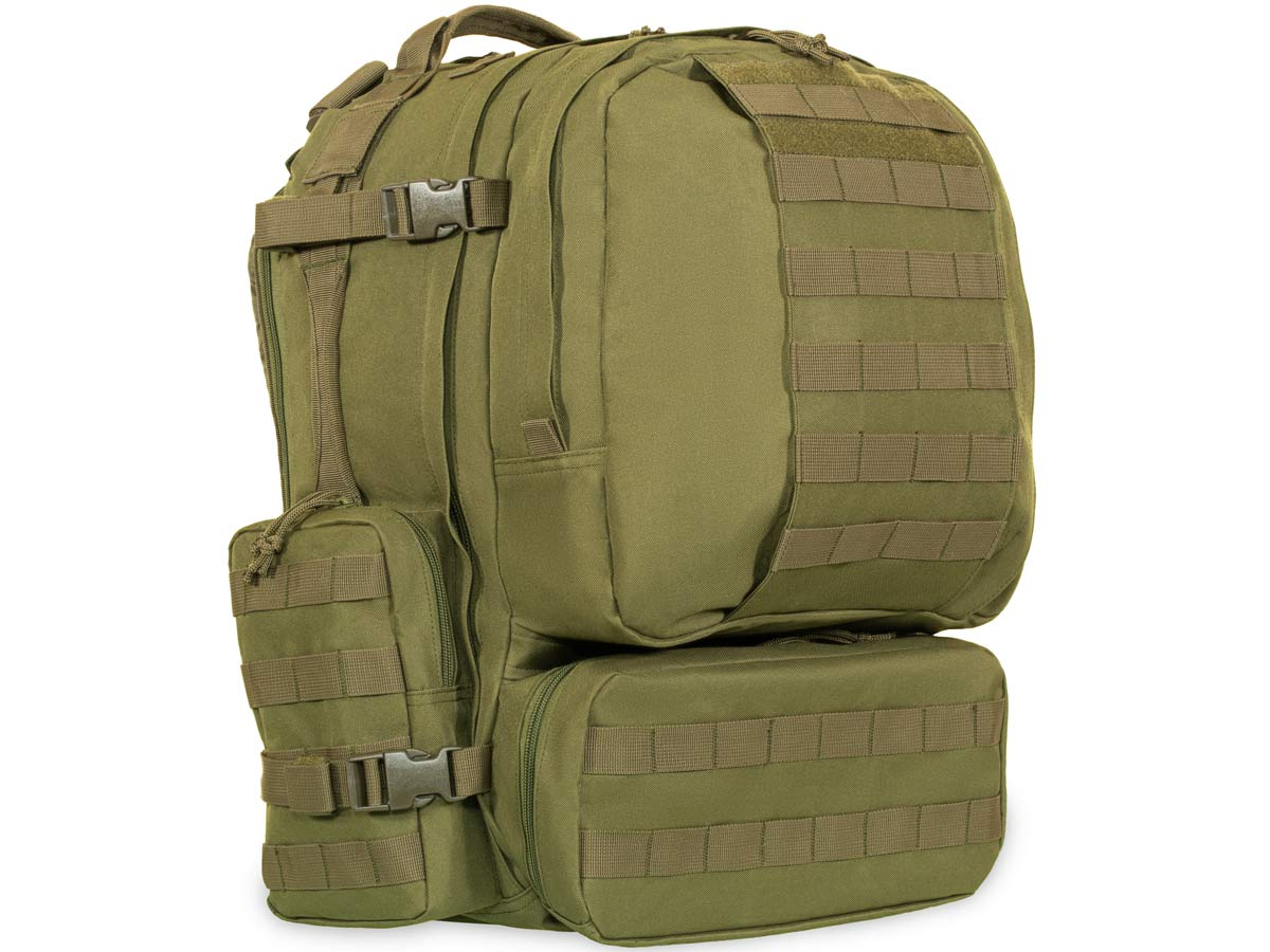 Рюкзак (ShotTime) тактический Tactical (Molle, 50 л, Полиэстер 600D, 55х32х30 см, Олива)2