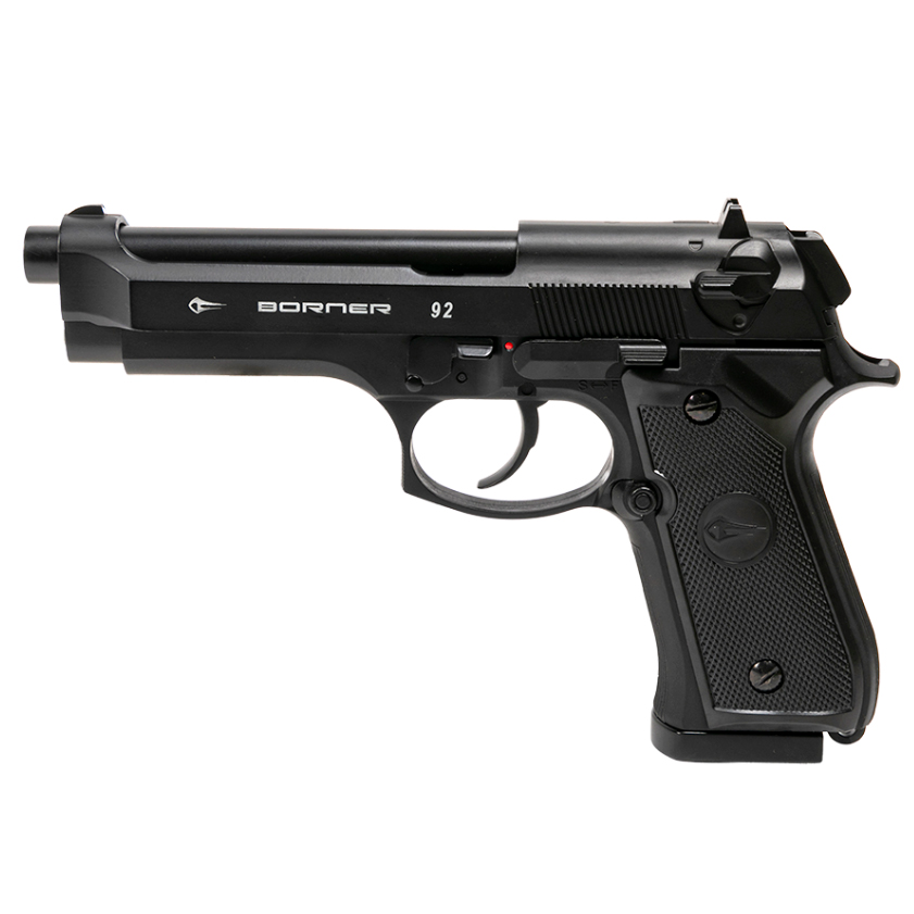 Пневматический пистолет (Borner) 92 (Beretta, Pellets, 4.5мм, Blowback)