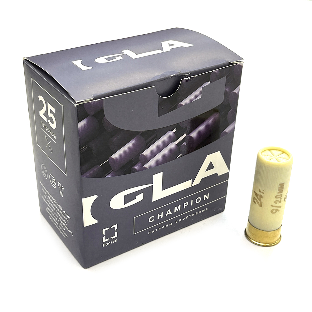 Патрон 12x70 (IGLA) Igla-Champion, Дробь № 9, 24 гр., (пачка 25 шт.)