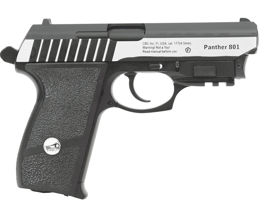 Пневматический пистолет (Borner) Panther 801 (4.5мм, Blowback, с ЛЦУ) _2
