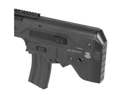 Автомат (S&T) T21 Flat Top Pro Suppressor EBB (Electric blowback, Чёрный, 120 мс)4