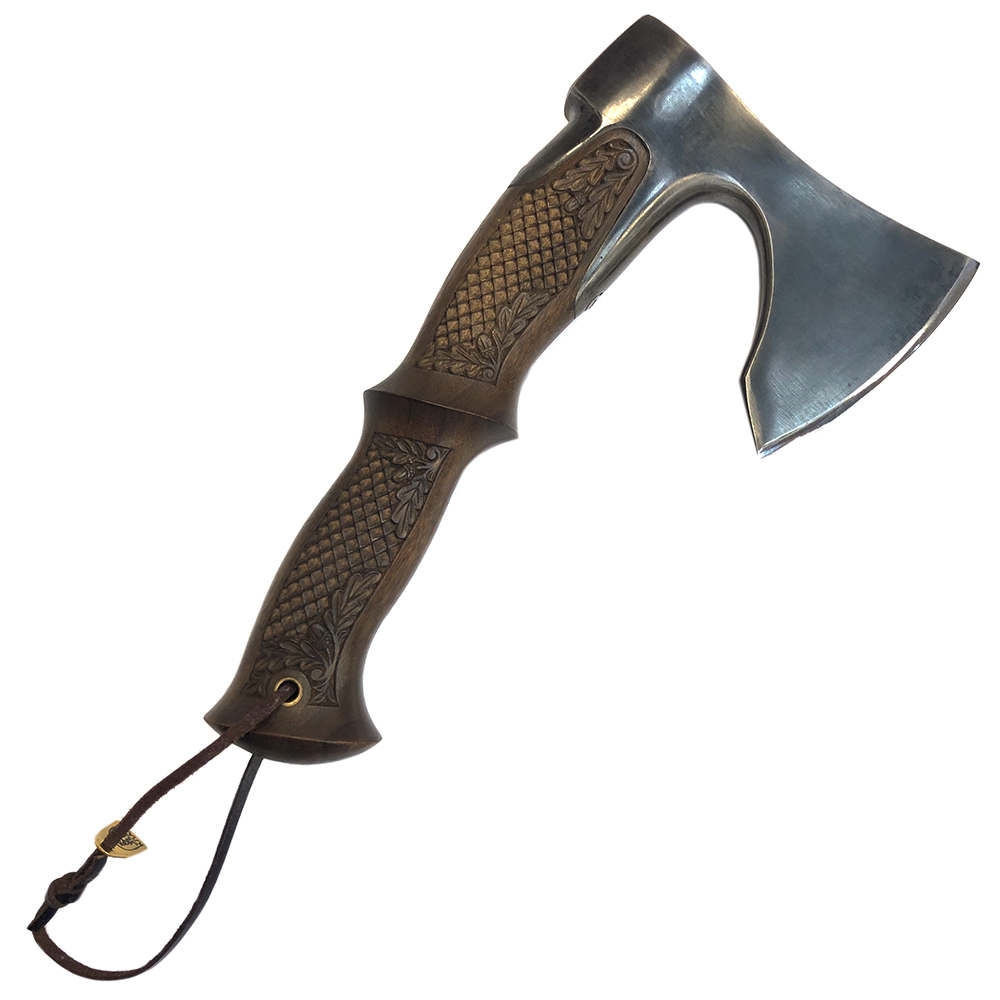 Топор (KnifeKlass) Кулачный (65Г, Орех оружейный, Чехол кожа)