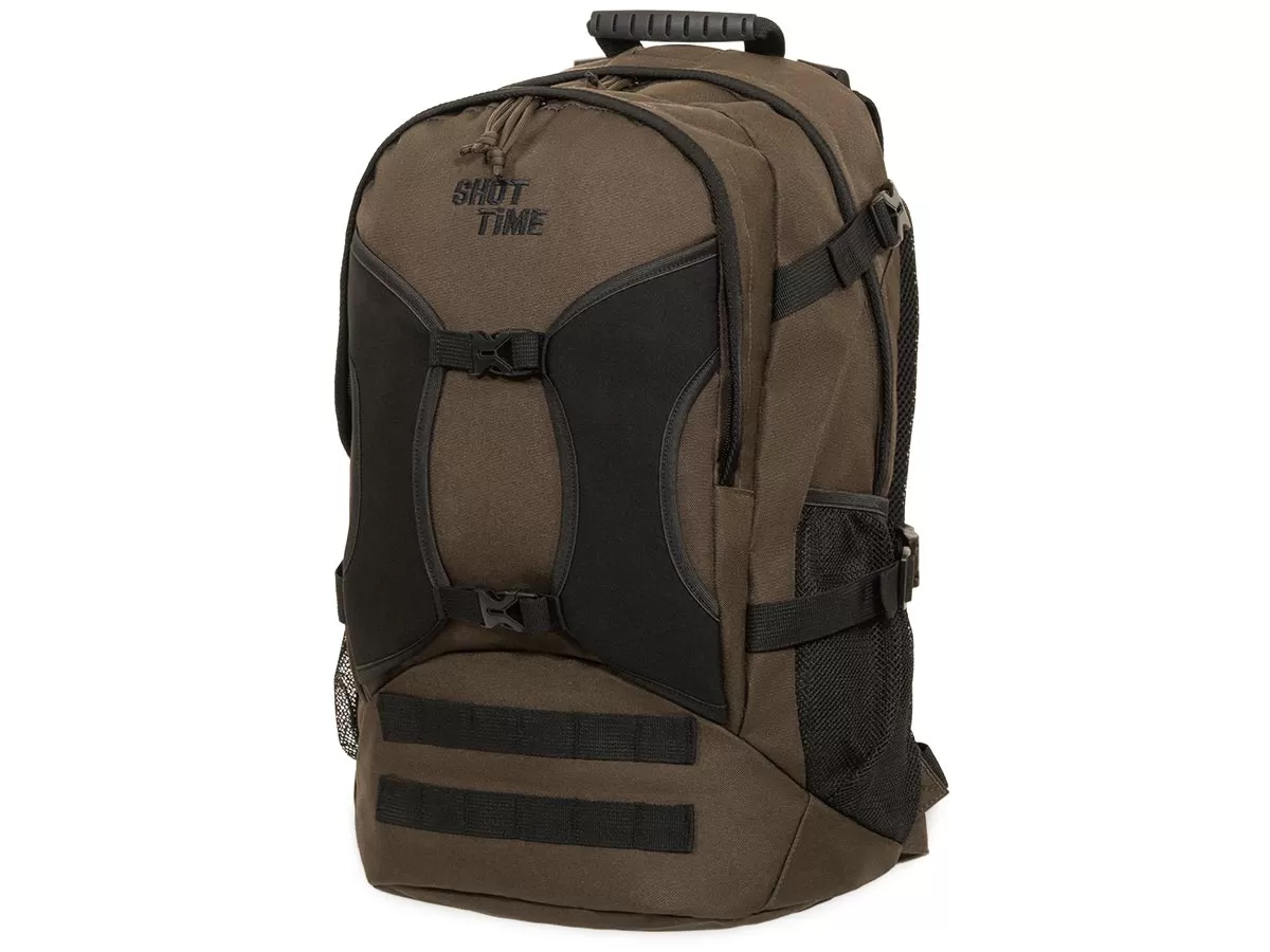 Рюкзак (ShotTime) туристический Hiker (Molle, 26 л, ПВХ 600D, 50х30х18 см, Коричневый)