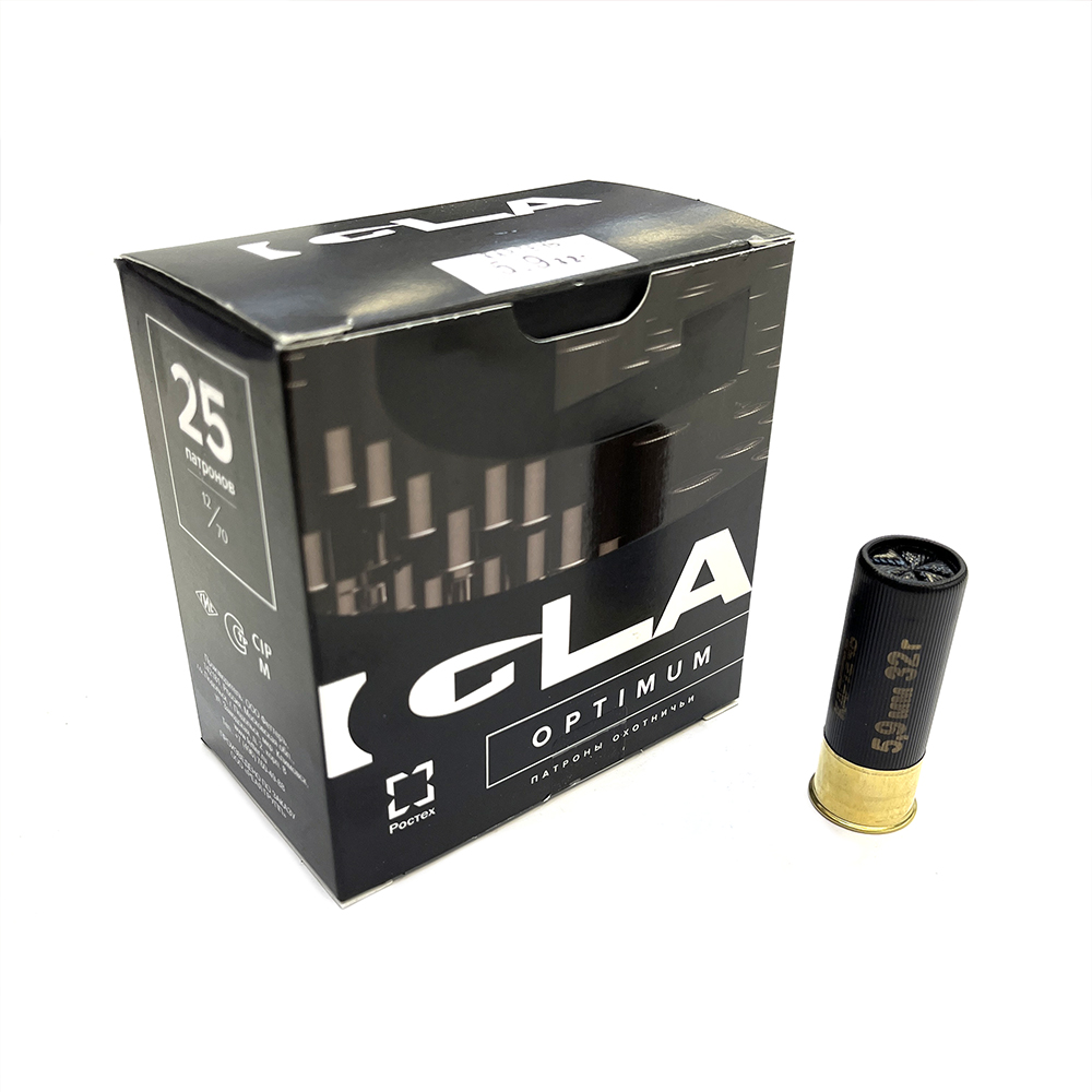 Патрон 12x70 (IGLA) Игла-Оптимум, Картечь 5,9 мм, 32 гр., (пачка 25 шт.)