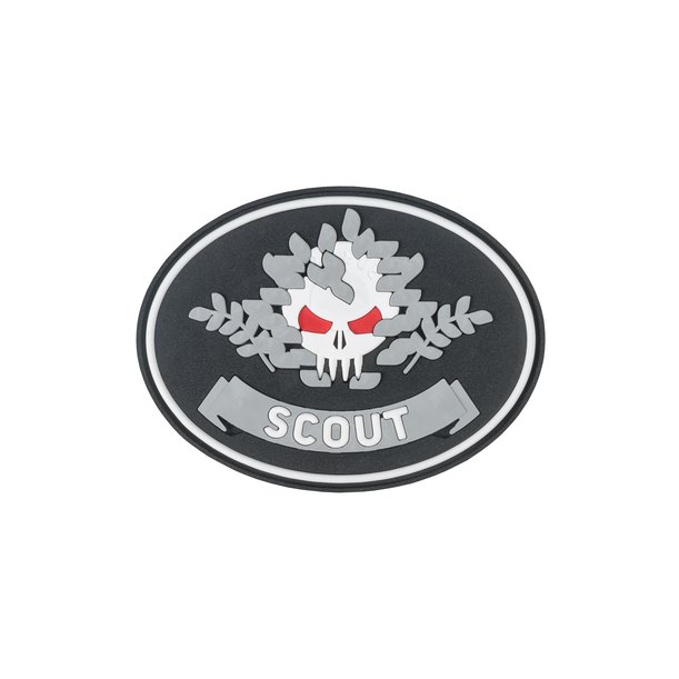 Нашивка (Стич Профи) Scout (Велкро, ПВХPVC, Чёрный)