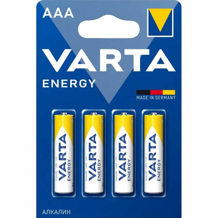 Батарейка AAA (Varta) Energy (LR03, 1.5 вольта, Блистер картон 4шт) копия копия