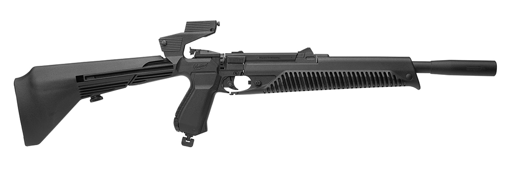 Пневматический пистолет (Байкал) МР-651КС-07 (4.5мм,Чёрная рукоять, Съёмный телескопический приклад)_2