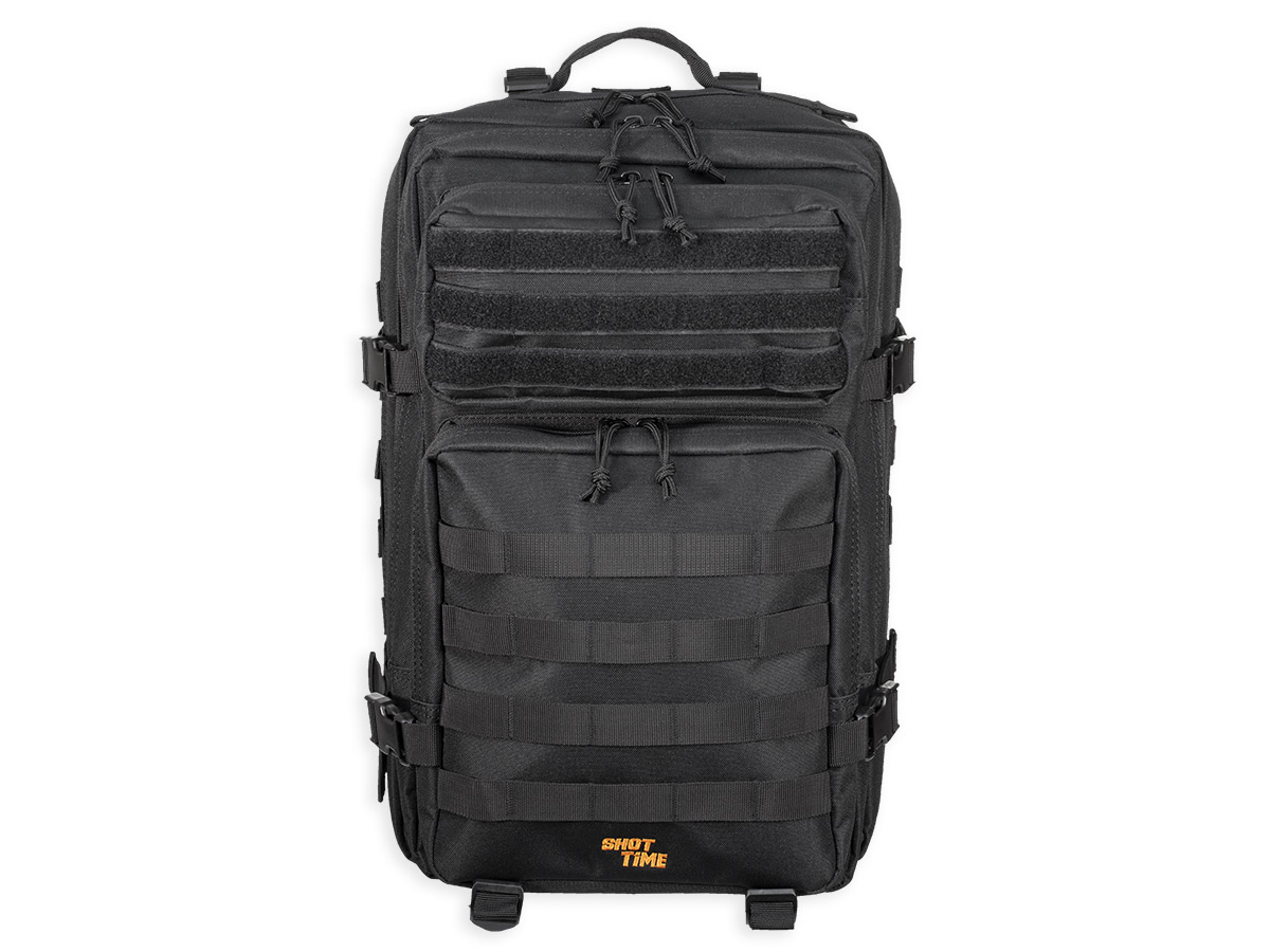 Рюкзак (ShotTime) городскойтактический Basic (Molle, 25 л, Полиэстер 900D, 45х31х15 см, Черный)3