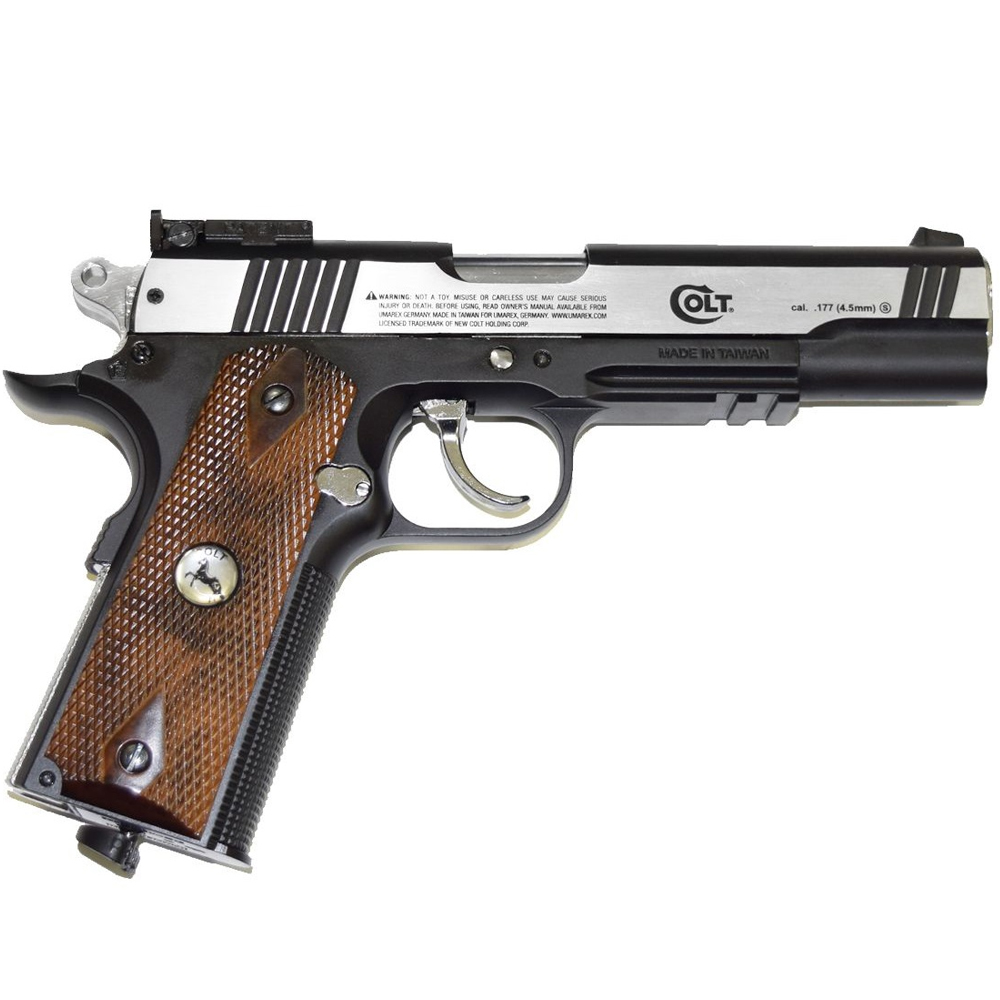 Пневматический пистолет (Umarex) Colt Special Combat никель (4,5мм, BlowBack) 2