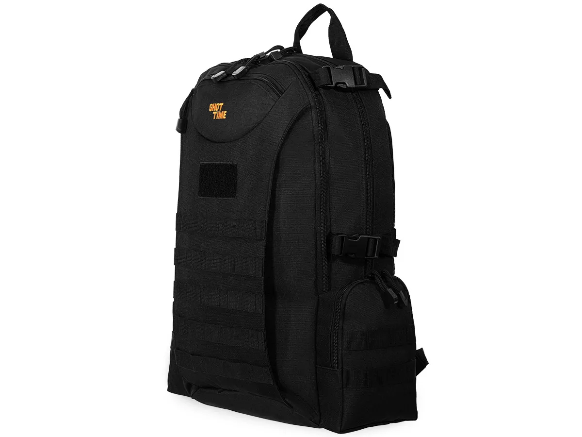 Рюкзак (ShotTime) тактический Tactical (Molle, 30 л, Полиэстер 600D, 50х31х18 см, Черный)